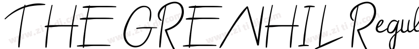 THE GRENHIL Regular字体转换